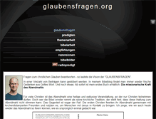 Tablet Screenshot of glaubensfragen.org